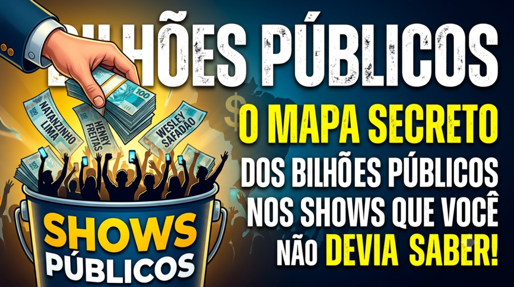 BILHÕES EM JOGO: O Mapa Secreto dos Shows Pagos com Dinheiro Público que Você Não Devia Saber!